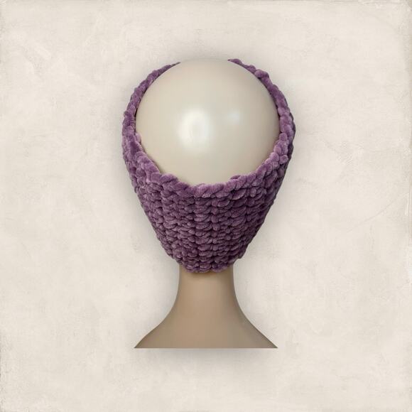 Velvet Ear Warmer Twisted Knitted Headband Women Hairband Winter Holiday Gift - Picture 3 of 5